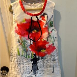 Floral Print Kids Formal Dress